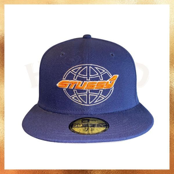 Topi New Era Stussy Dark Green 59FIFTY Baseball Fitted Hat Original