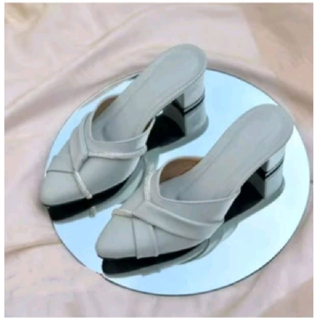 heels slop kondangan sepatu bapaw wanita dewasa keren