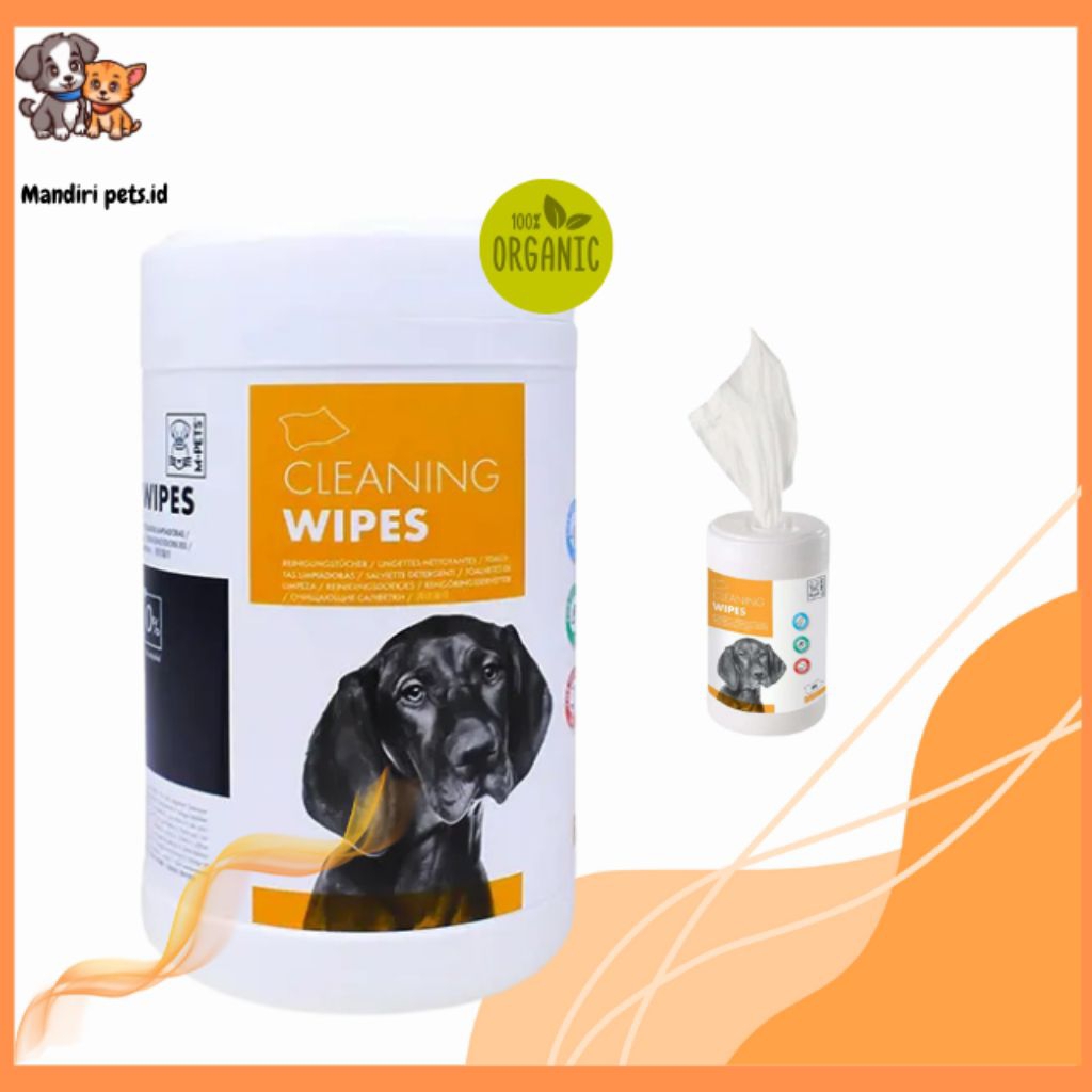 Tisu Basah M-Pets Cleaning Wipes / Tisu Basah Mandi Anjing Mpets