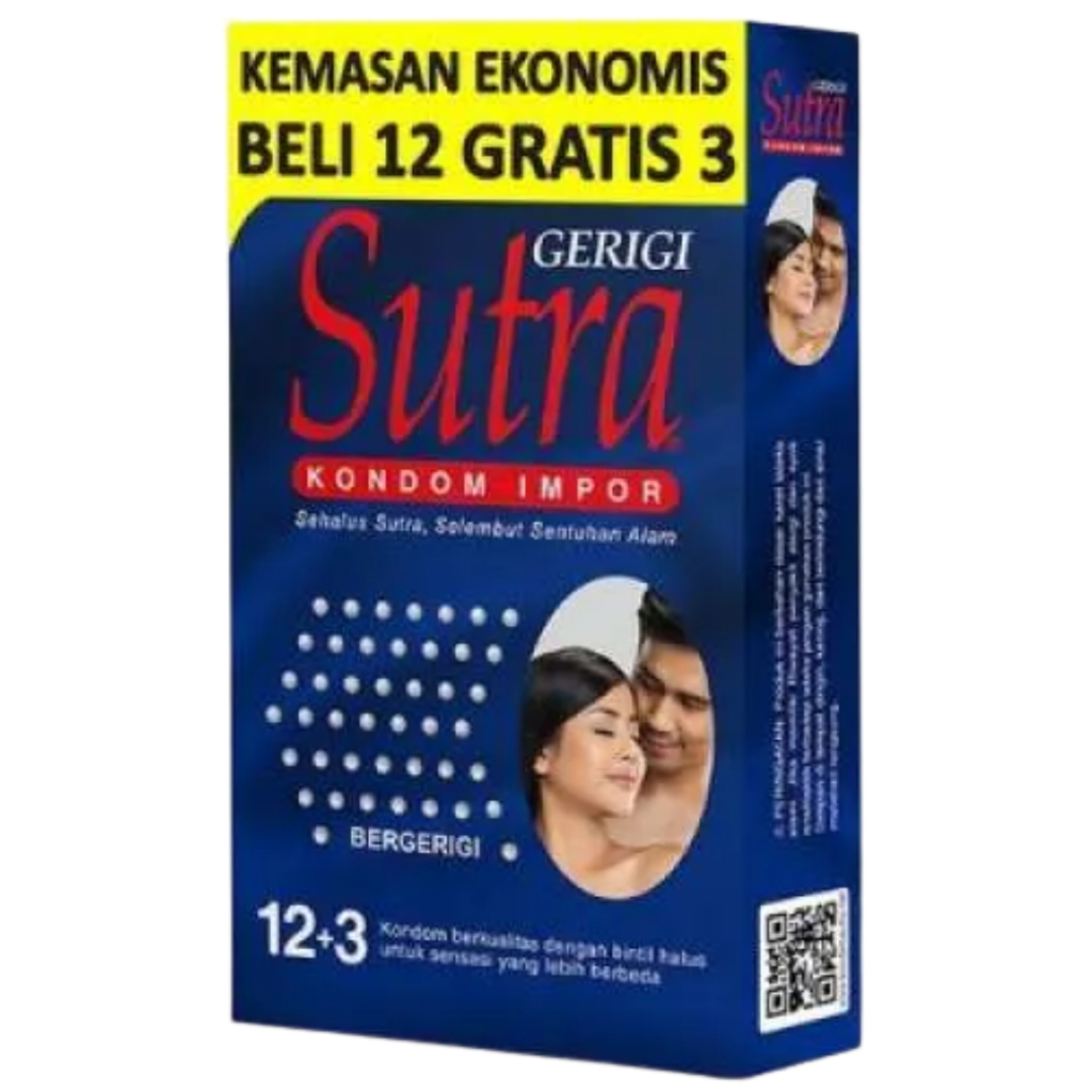 Sutra Kondom Gerigi - 12+3 Pcs