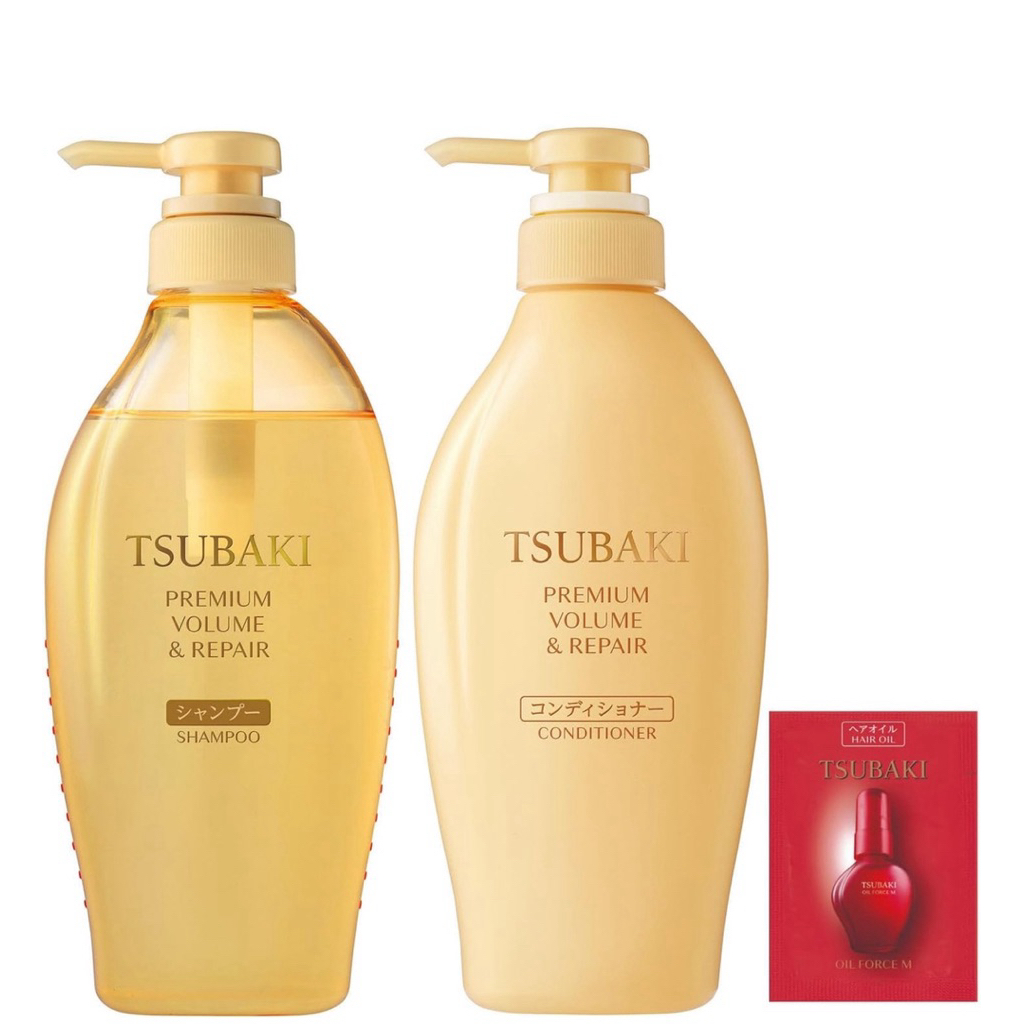 TSUBAKI Shampoo Conditioner Set Bottle_