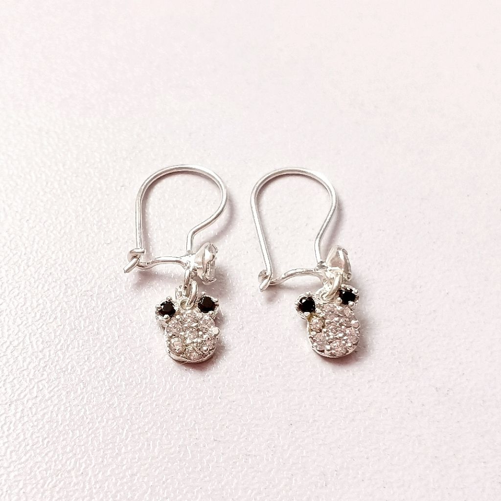 Anting Anak/Anting Rumbai Anak/Anting Perak Anak/Anting Perak/Perak 925/Lapis Emas Putih