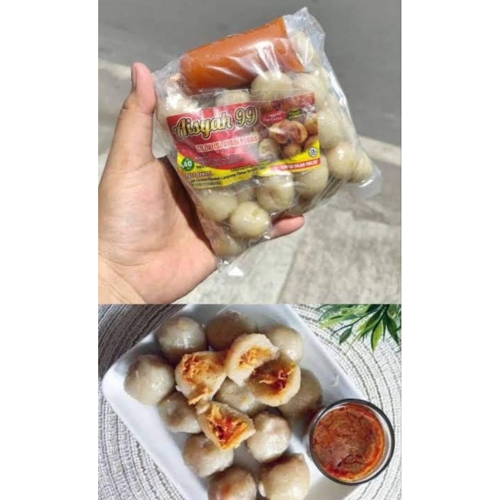 

Cilok Frozen Aisyah 99 isi Ayam Pedas free sambal