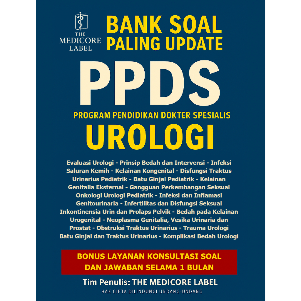 Bank Soal PPDS Urologi Buku Soal Program Pendidikan Dokter Spesialis Bedah Urologi Saluran Kemih Gin