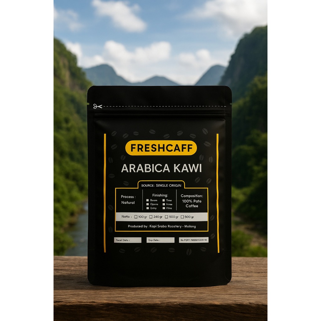 

KOPI ARABICA KAWI 500 GRAM, FRESHCAFF