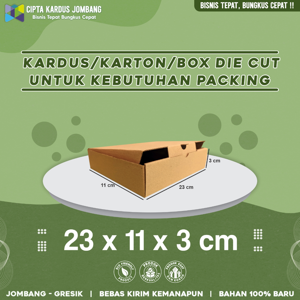 

Box Packing 23x11x3 / Kardus Packing / Karton Packing