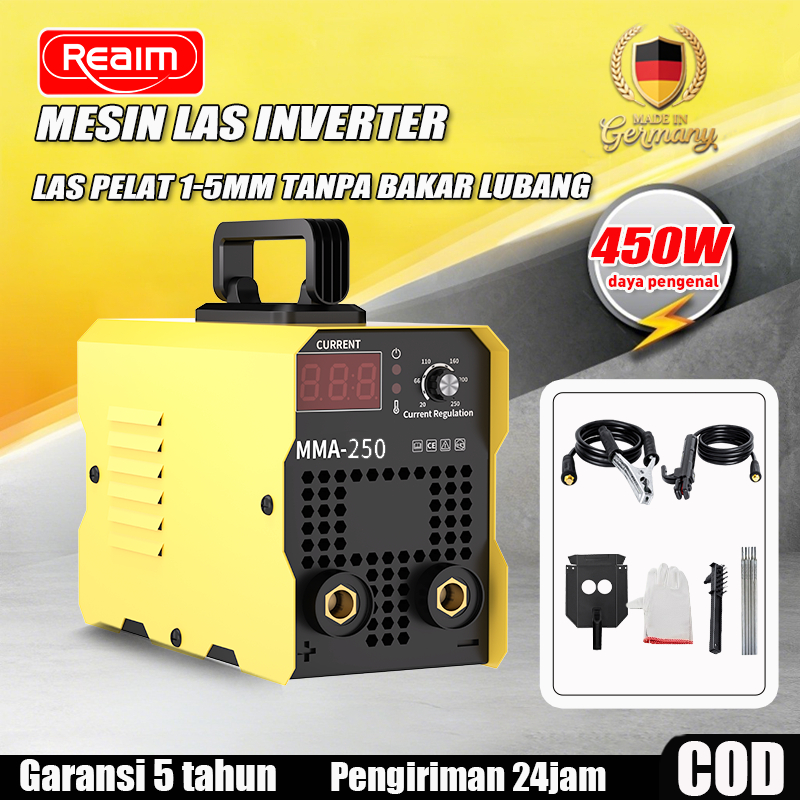 Reaim MMA 120A Mesin Las Inverter Portable 450W