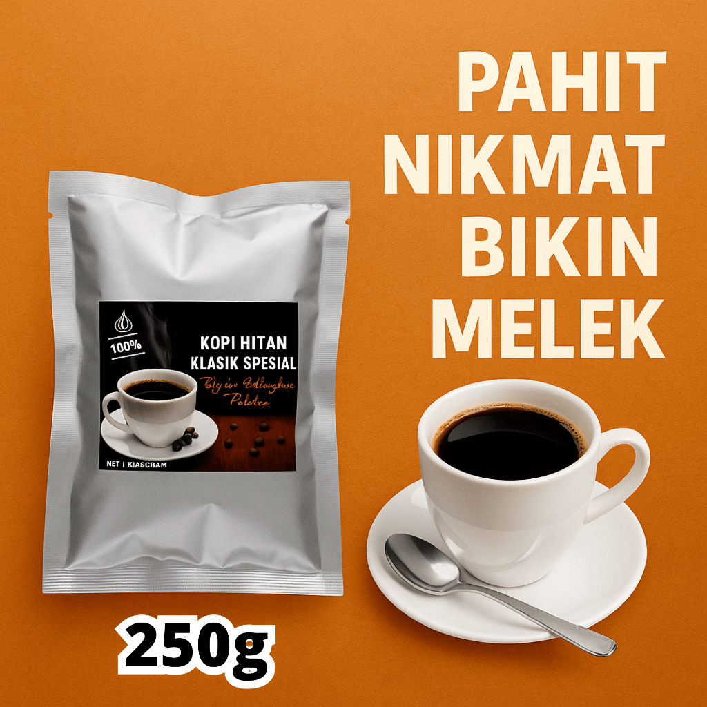 

Kopi Bubuk Hitam Robusta Instan Tubruk Spesial Coffee