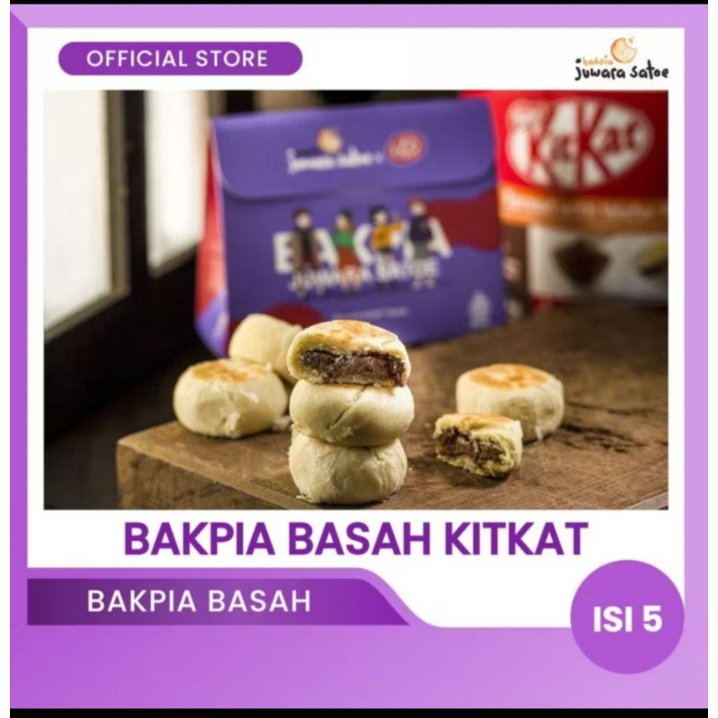 

Bakpia Juwara Satoe Kitkat Isi 5