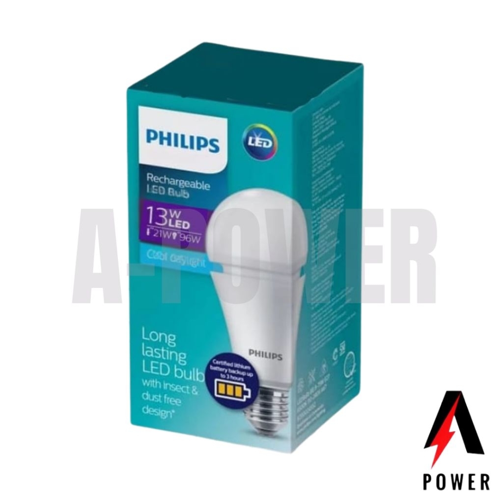 Philips - Lampu LED Bulb/Bohlam Emergency 13W (Putih)
