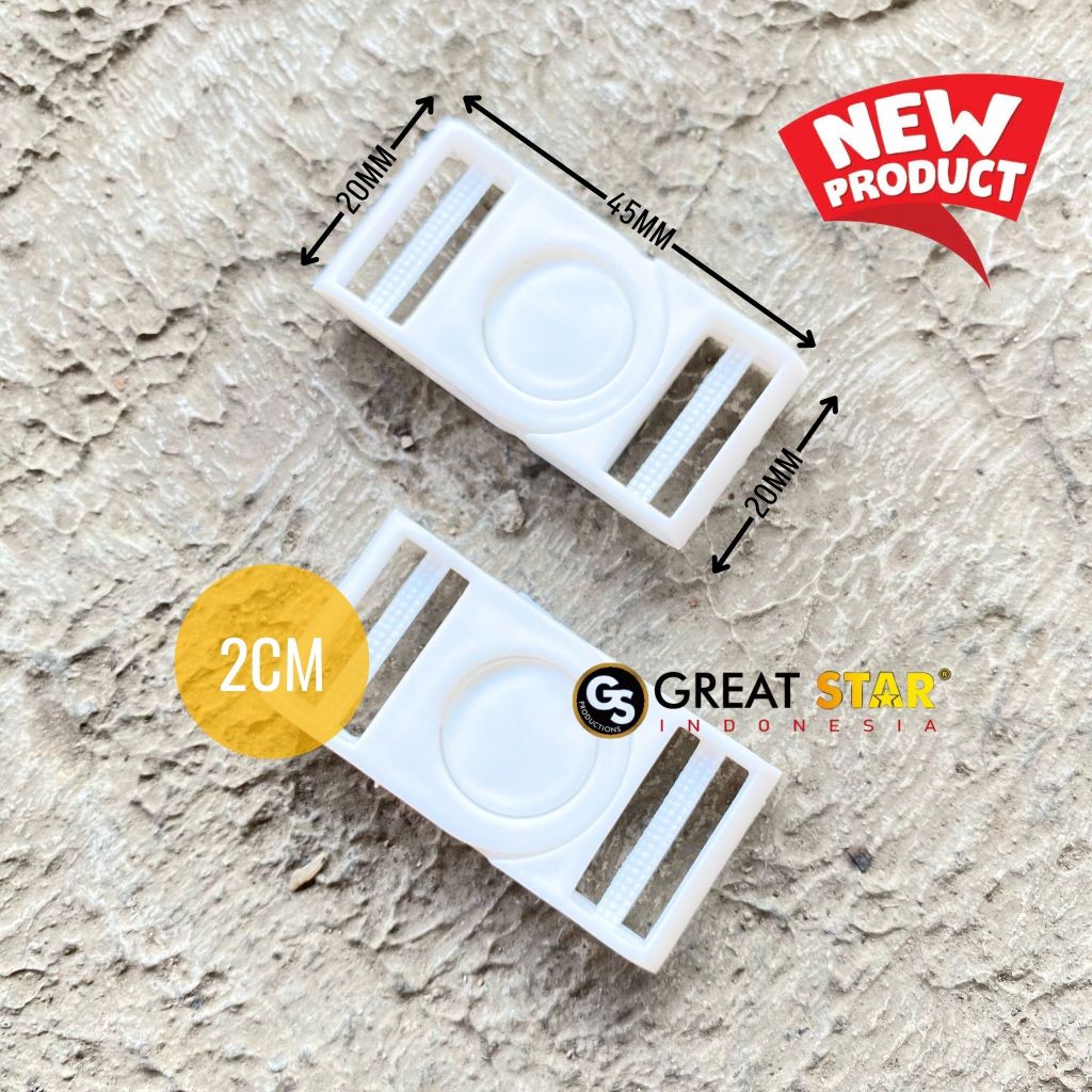 

STOPPER TALI LANYARD 2CM KOTAK PUTIH