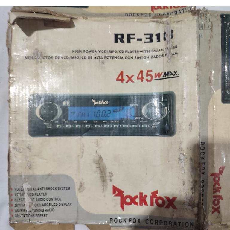 (Rusak) Minus VCD/CD RECEIVER / RECEPTEUR VCD/CD RECEPTOR CON VCD/CD Rockfox RF - 318