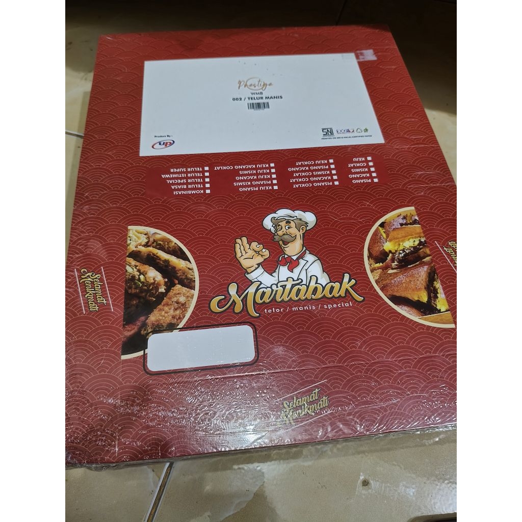 Dos martabak motif isi 100