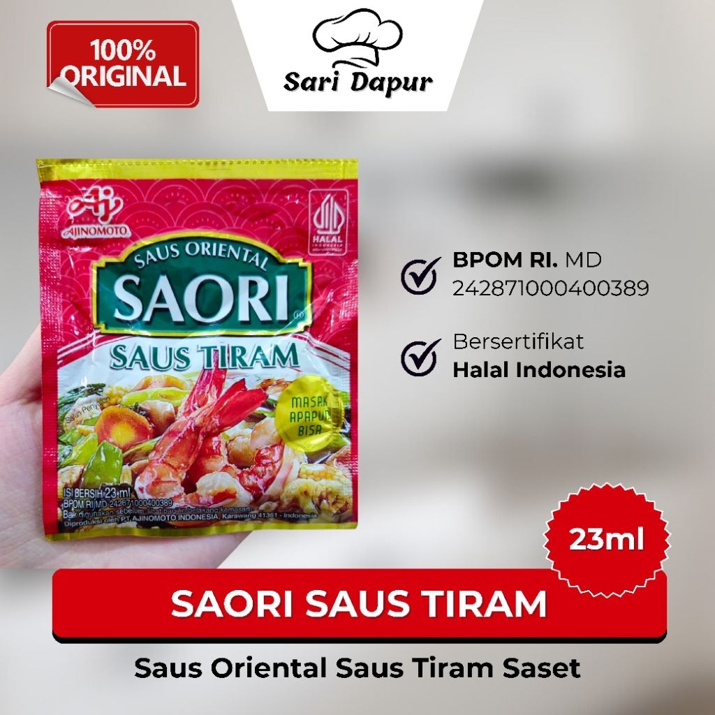 

SAORI SAUS TIRAM Saus Oriental 1 Saset 23ml