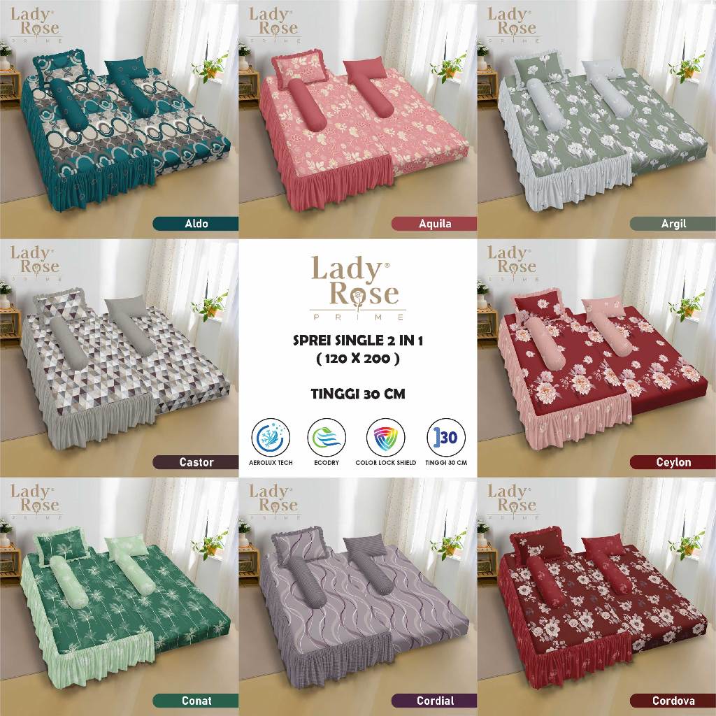 Lady Rose Prime - Sprei Single 2in1