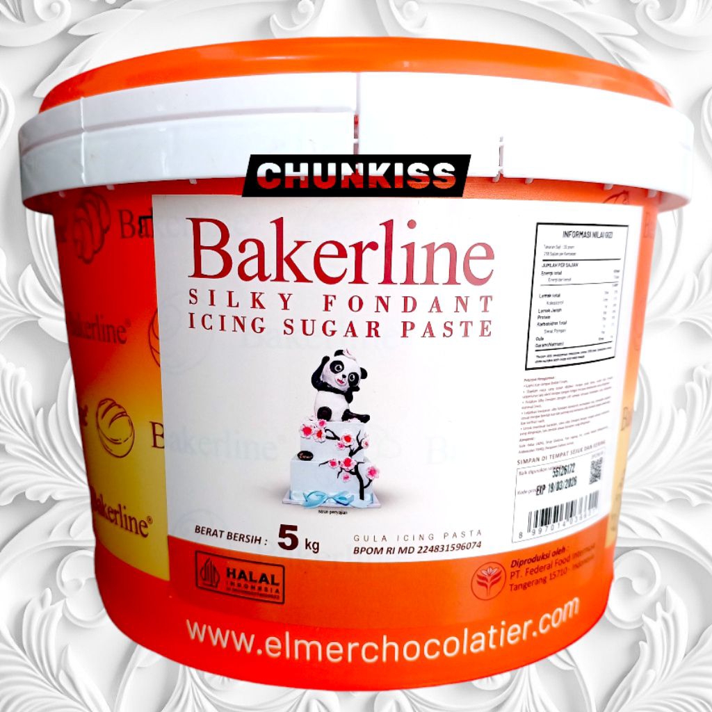 

FONDANT BAKERLINE 5 KG - HALAL SIAP PAKAI