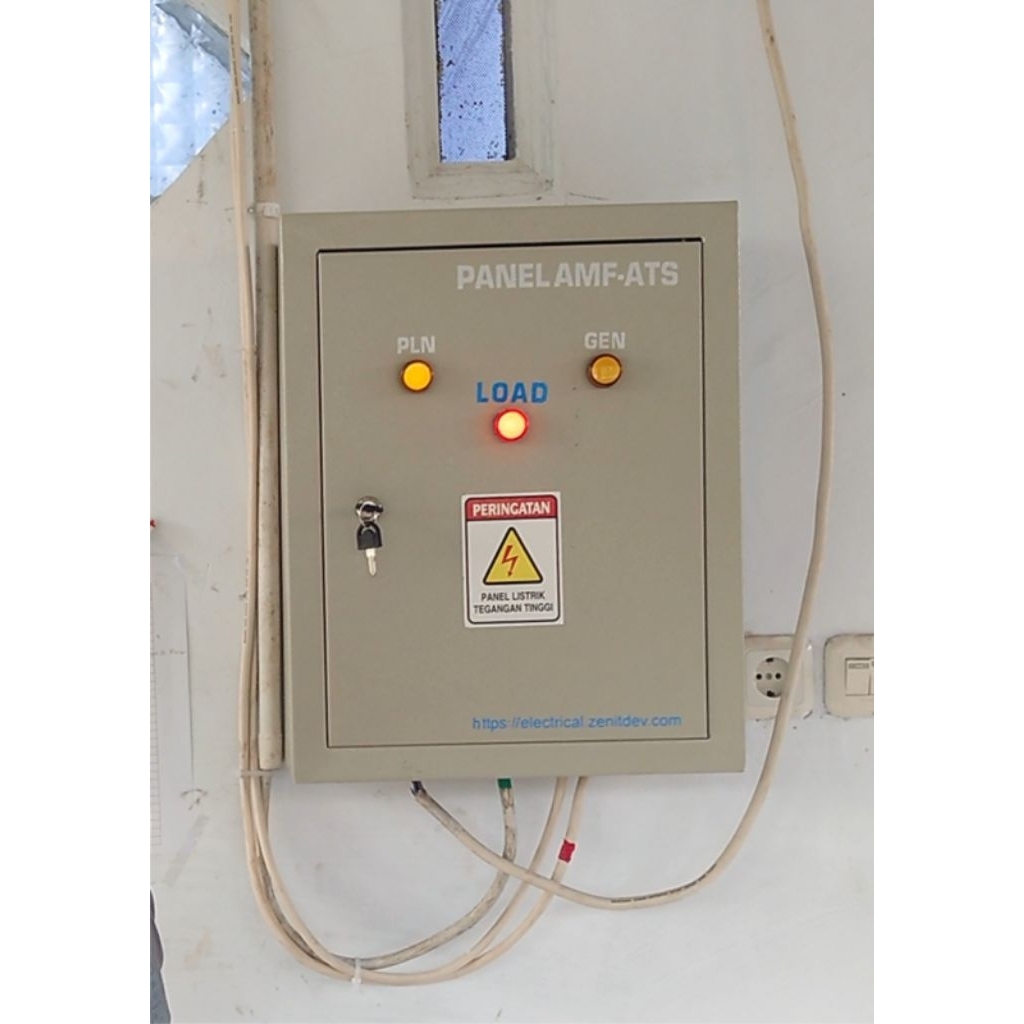 Panel ATS genset 1 phase panel genset otomatis panel amf ats listrik
