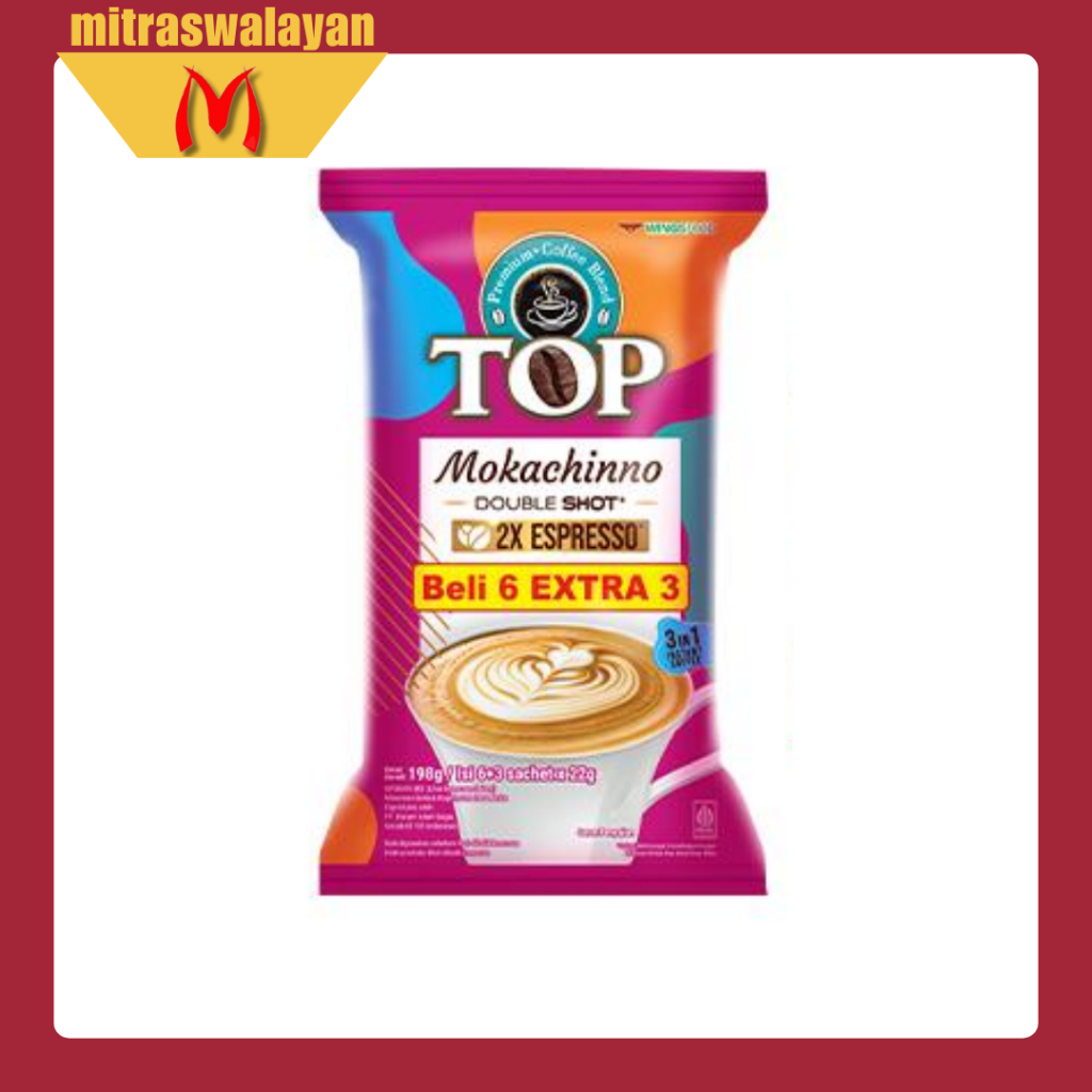 

TOP Coffee Mokachino Double Shot 2x Espresso Isi 6+3 Sacher @22 gr