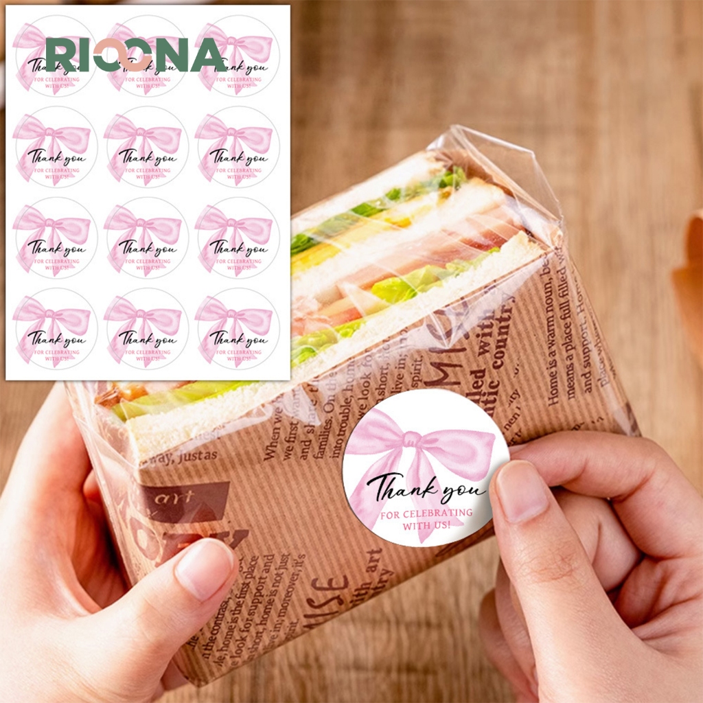 

120pcs Stiker Label Thank You For Celebrating With Us