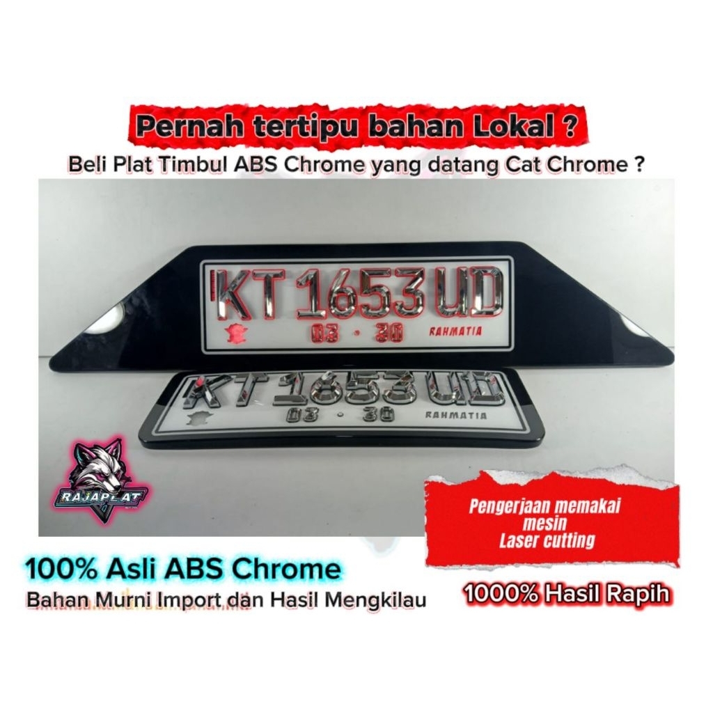 Plat Nomor LED Crystal Premium || Garansi unit baru 3 th. || anti beli 2x || super kualitas || super