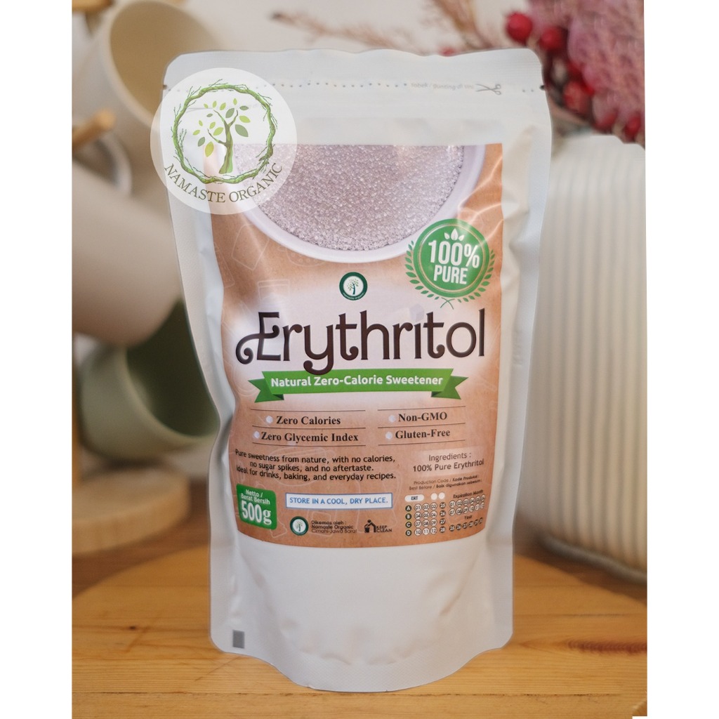 

ERYTHRITOL - NATURAL ZERO CALORIE SWEETENER 500GR