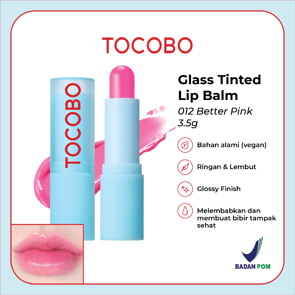 [NEAR ED] TOCOBO Glass Tinted Lip Balm 012 Better Pink (Glossy)