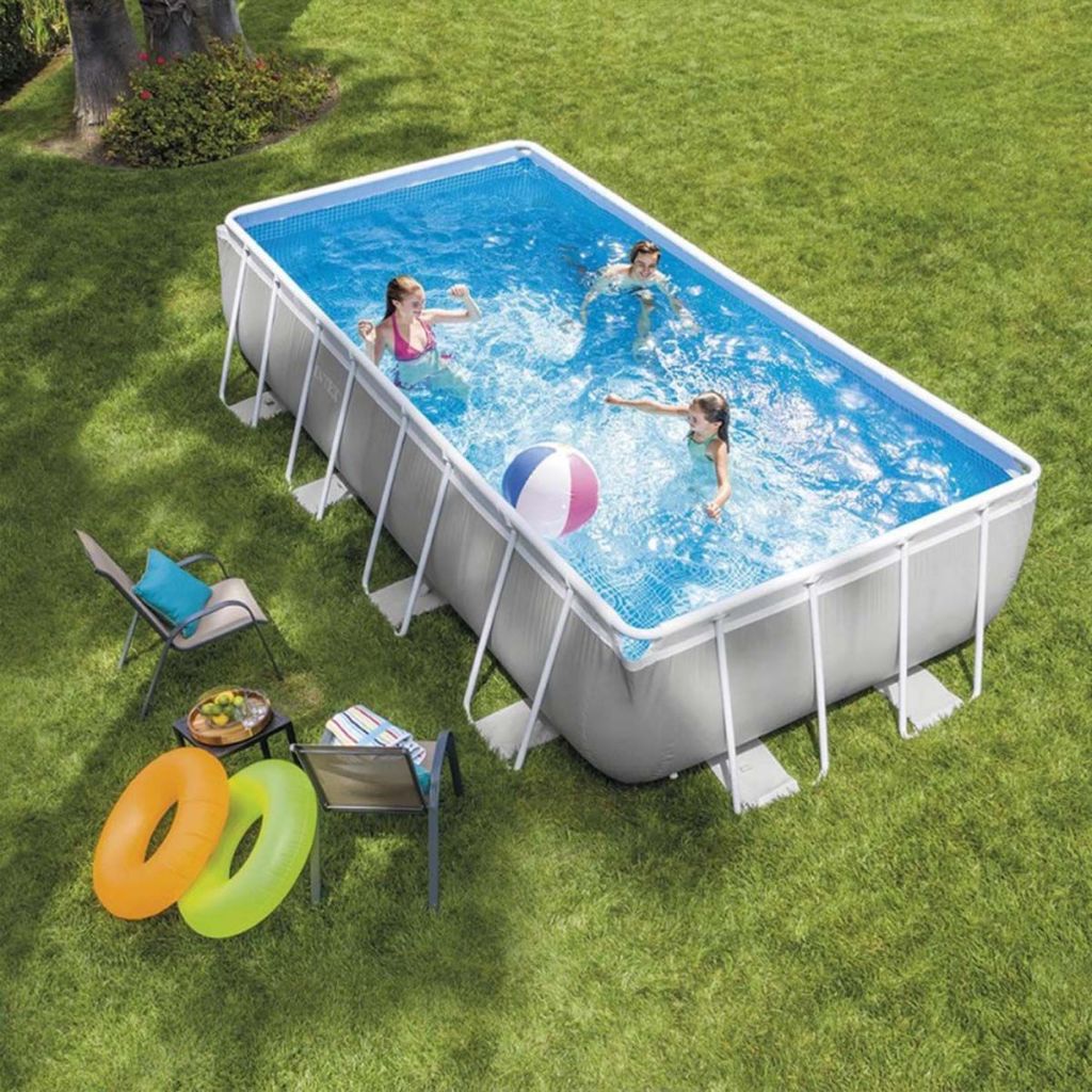 Intex Kolam Renang Portable Jumbo Dewasa dan Anak Prism 4 Meter 488X244X107CM 26792 AGP