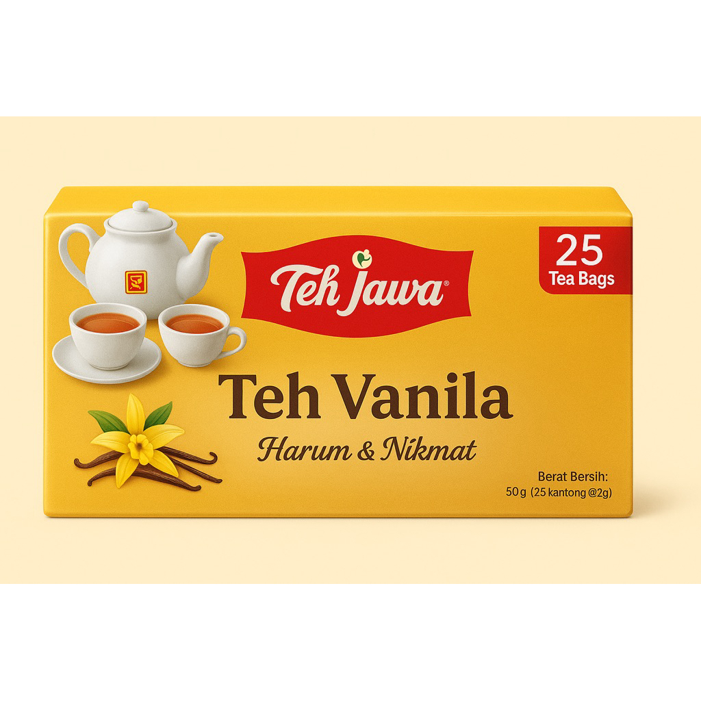 

Jawa – Teh Vanila (Teh Celup, 25 kantong) 50 gr