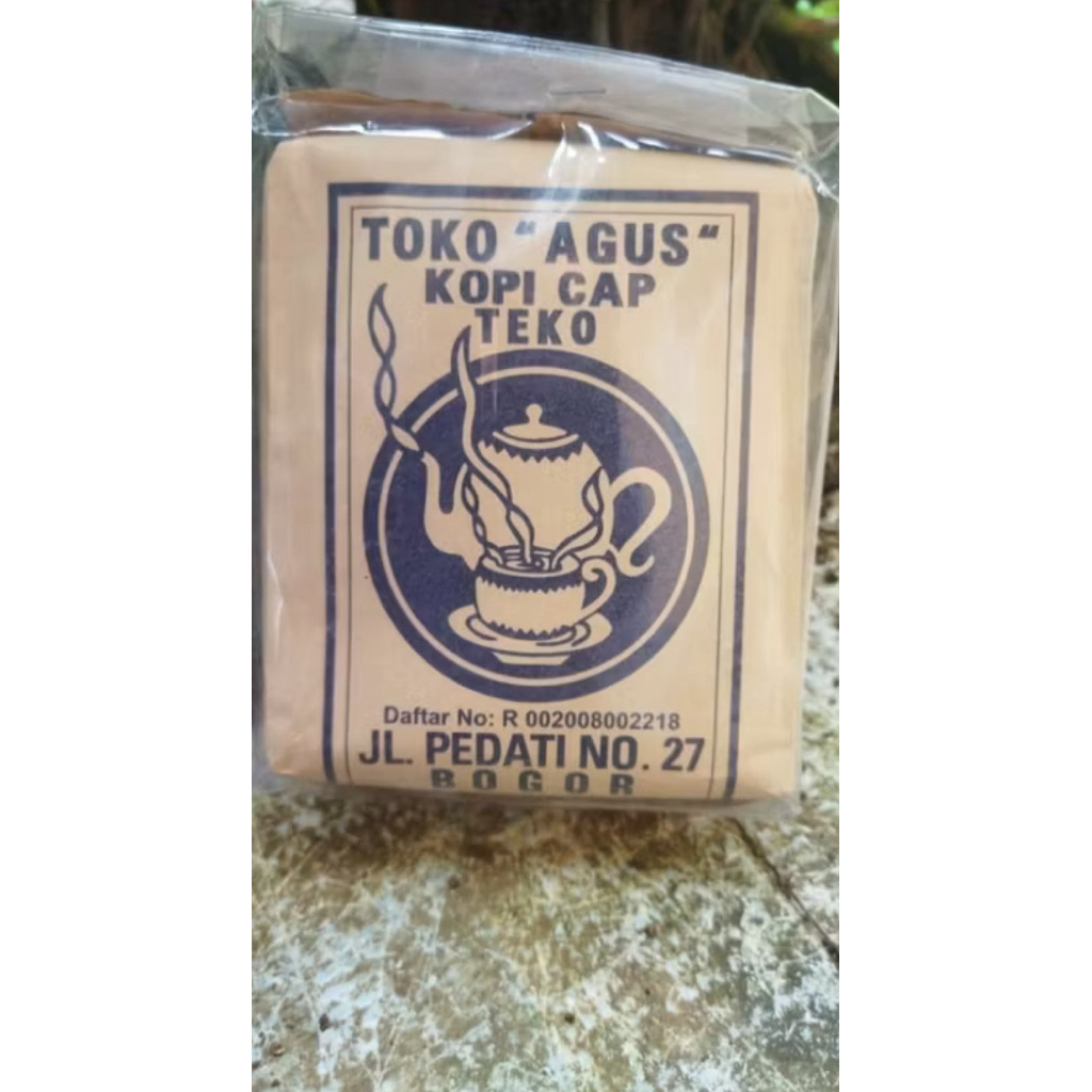 

Kopi Cap Teko 250 gram Kopi Toko Agus legendaris Bogor