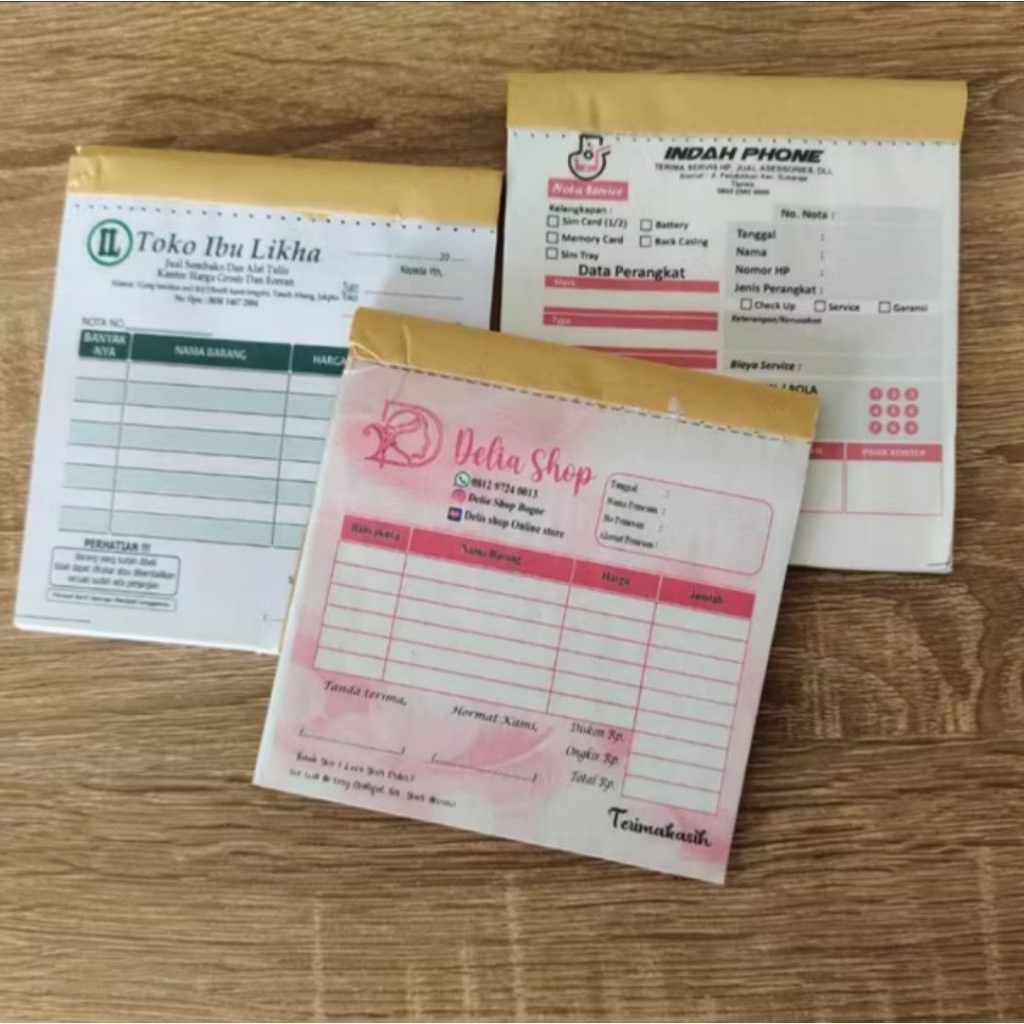 

CETAK NOTA ONLINE SHOPE 1 PLY FULL WARNA FREE DESAIN