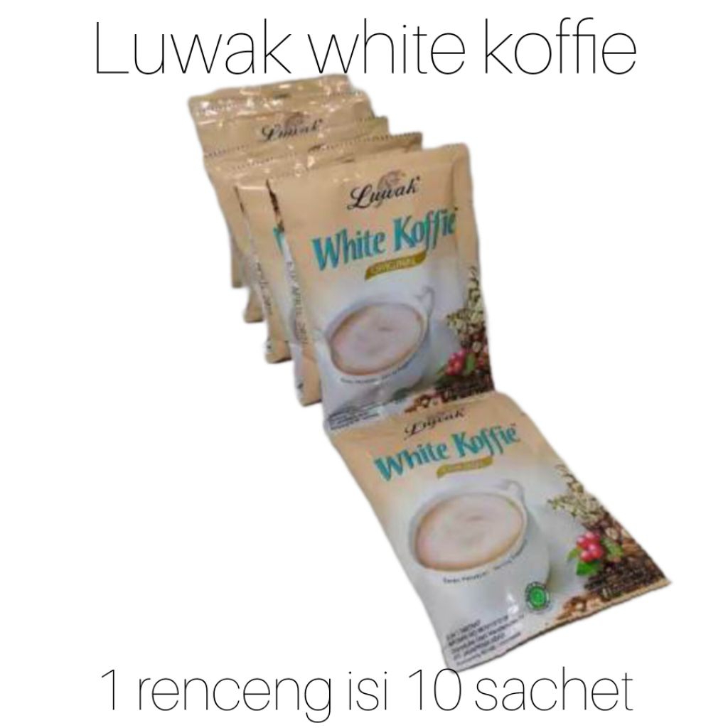 

Luwak white koffie 1 renteng 10 sch