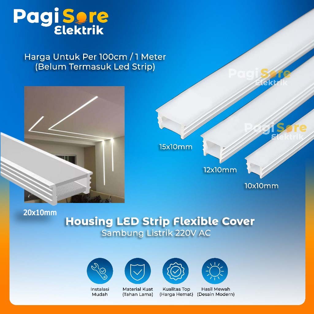 Housing LED Strip Flexible Cover Strip LED Silicon Susu