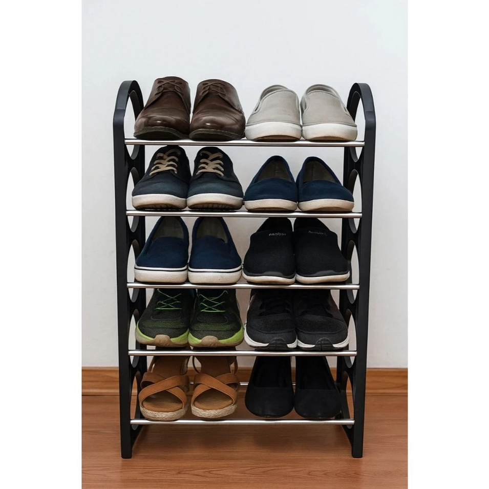 Rak Sepatu Sandal 5 Susun/ Tempat Rak Sepatu Sandal/ Rak Sandal Susun Besi Kokoh Serbaguna Minimalis