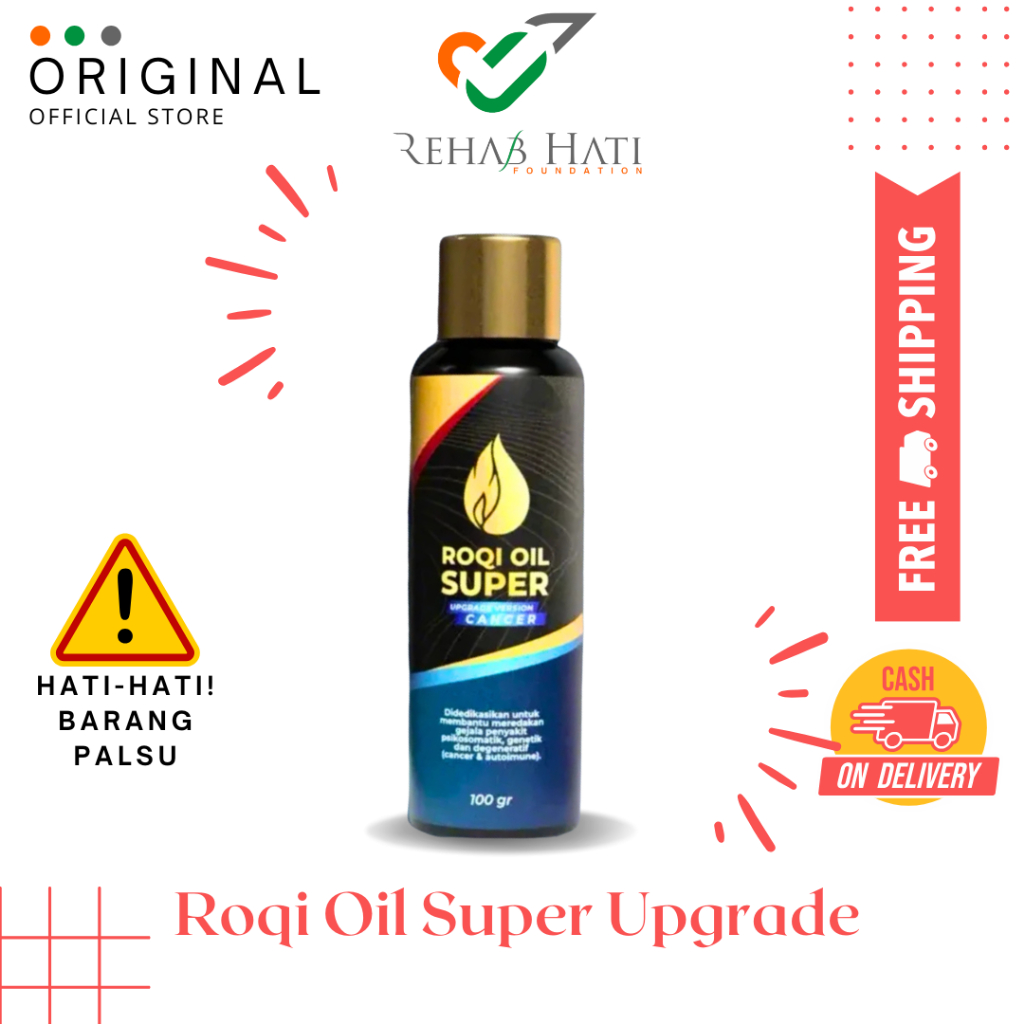 Roqi Oil Super High Dose by RH CORP OFFICIAL PRODUCT– Versi Upgrade dengan Kelor & Sacha Inchi –  Su