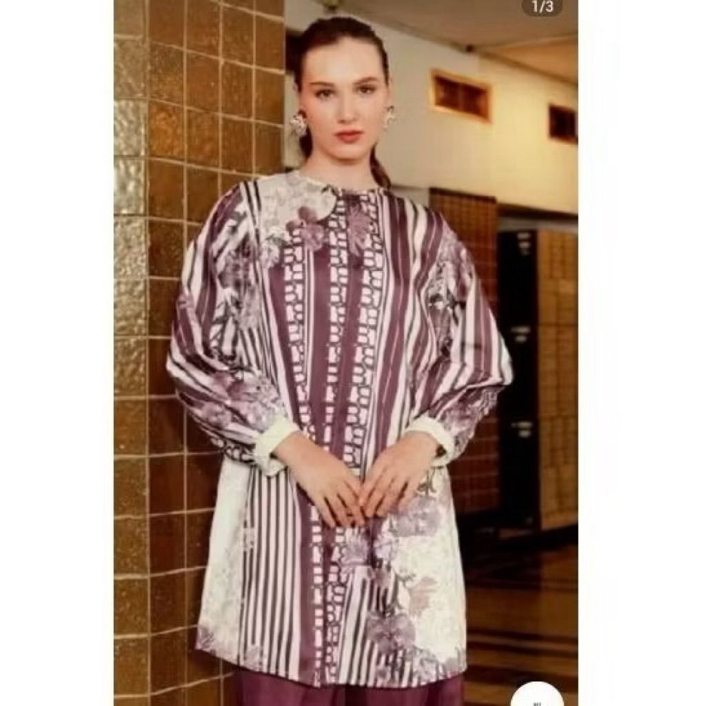 Amona Mix Fabric Outer Benang Jarum Sz M