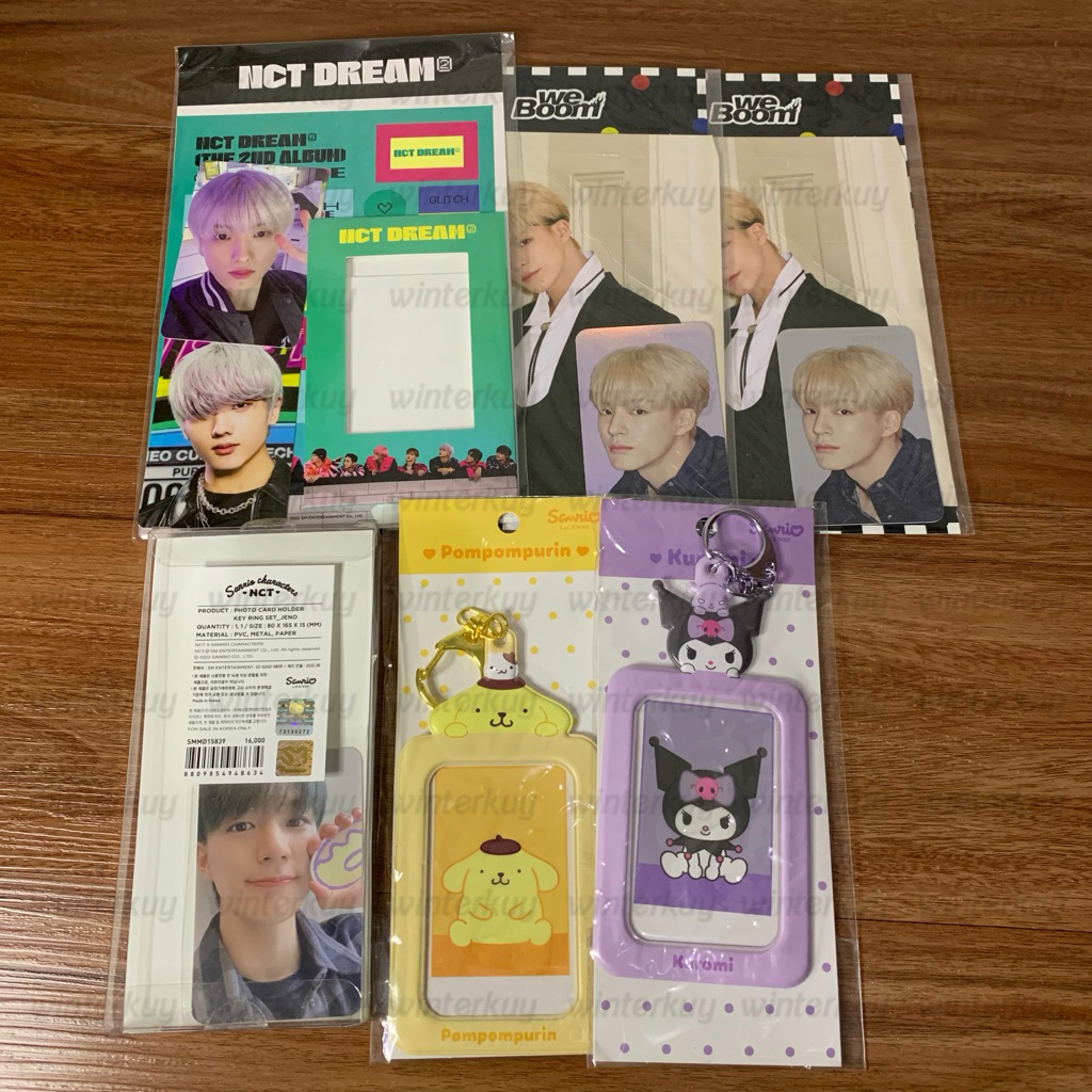 [MD OFFICIAL] pc holder sanrio frame holo we boom nct dream jeno jisung kuromi