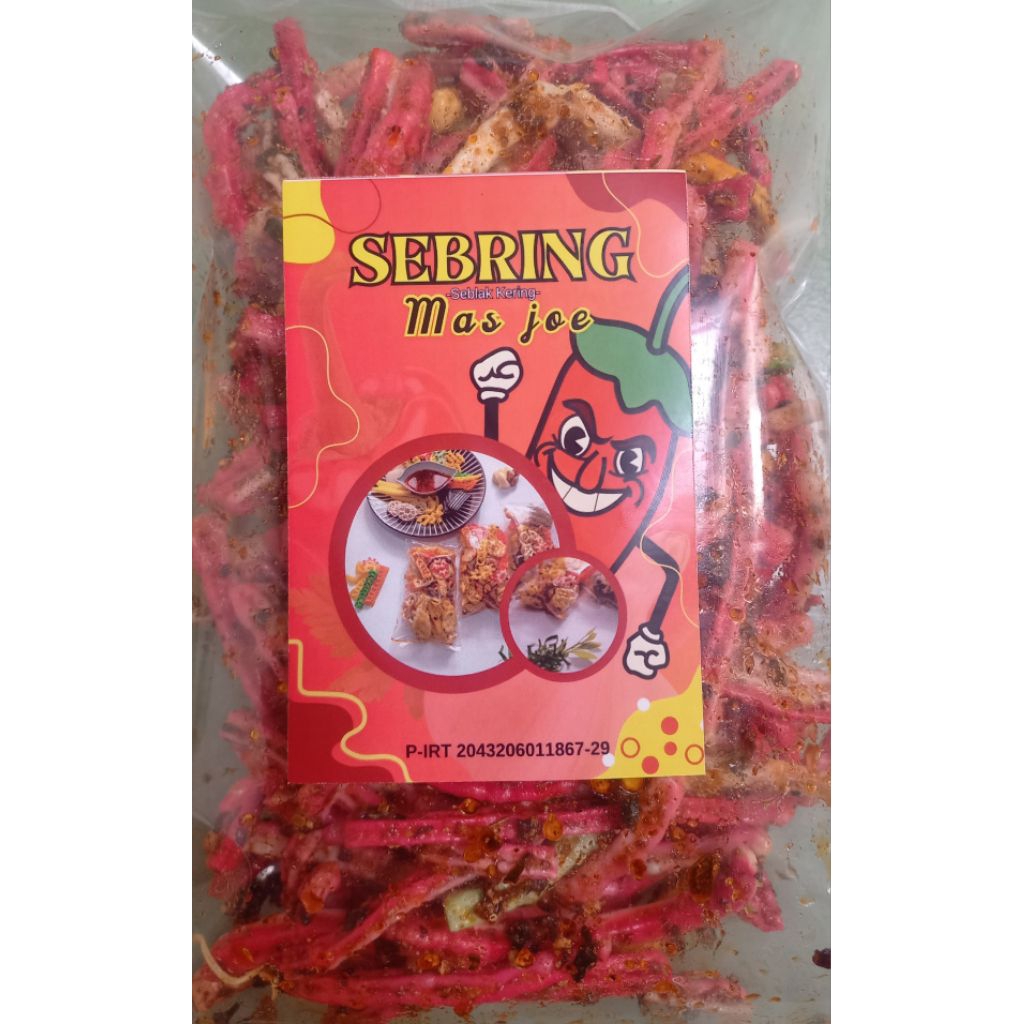 

Sebring (seblak kering) kerupuk beton/kerupuk jaat renyah