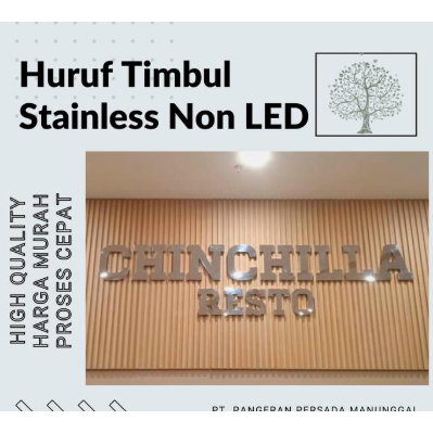 HURUF TIMBUL STAINLESS ANGKA HURUF LOGO AKRILIK GALVANIL