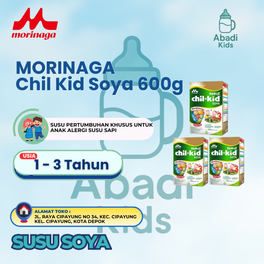 MORINAGA Chil Kid Soya 600g Susu Anak 1-3 Tahun