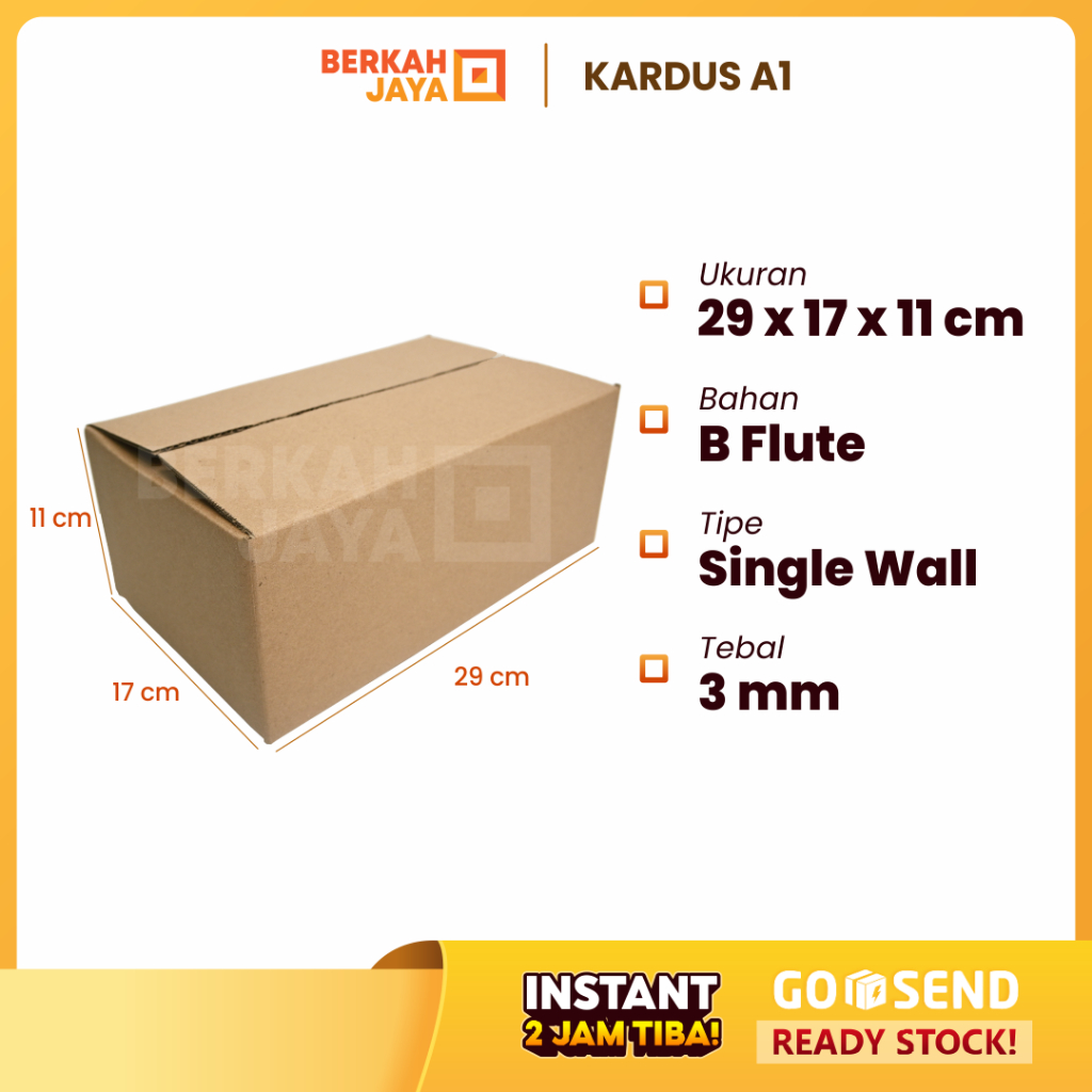 

[KHUSUS INSTANT] 29x17x11 cm Kardus / Box / Karton / Aksesoris / Kotak / Dus Packing Sepatu Handmade, Souvenir / Dus Sembako (Kardus 29 x 17 x 11 cm)