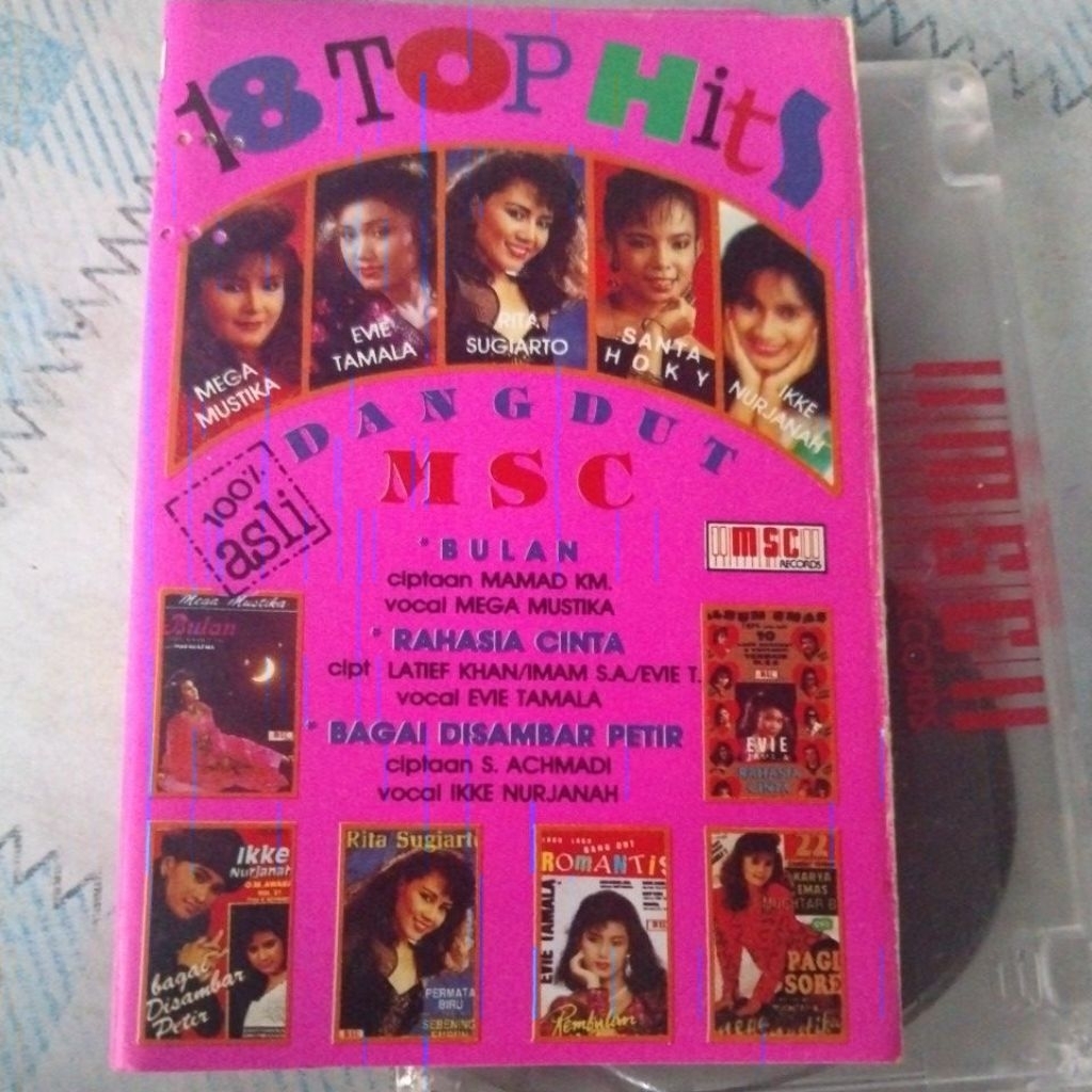 Kaset pita 18 Top Hits Dangdut MSC
