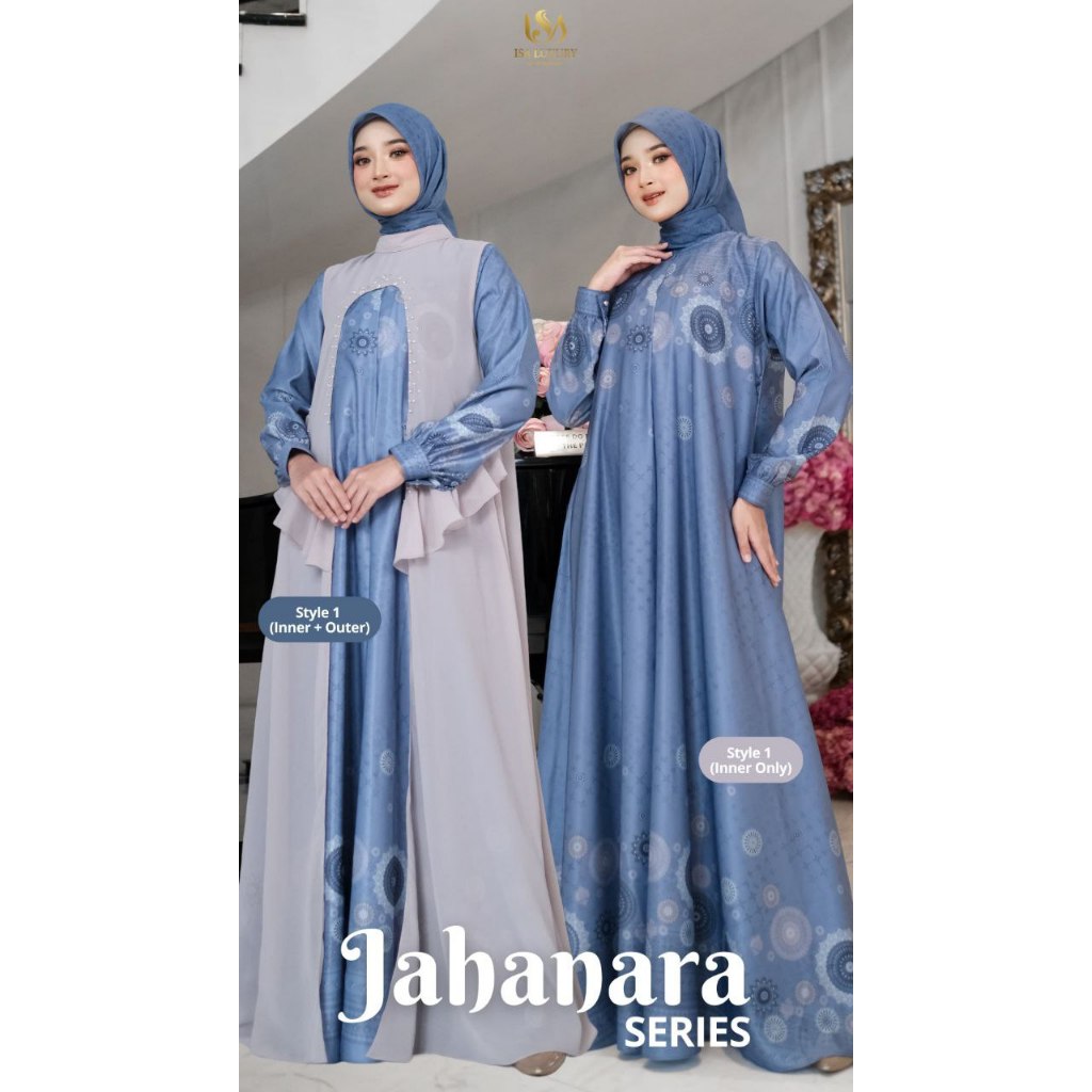 Jahanara dress style 1 by isa luxury, gamis pesta motif mewah