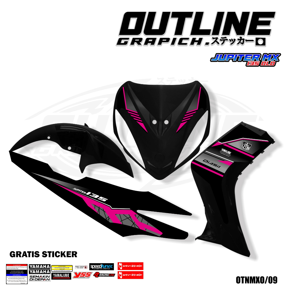 STRIPING VARIASI YAMAHA JUPITER MX OLD / STICKER LIST VARIASI MOTOR JUPITER MX OLD