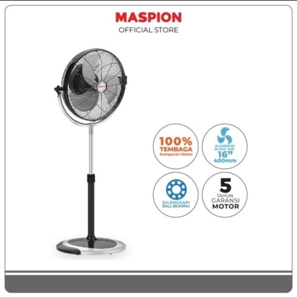 MASPION PW-1603 S / 16" / KIPAS ANGIN PW 1603 S / PW1603S