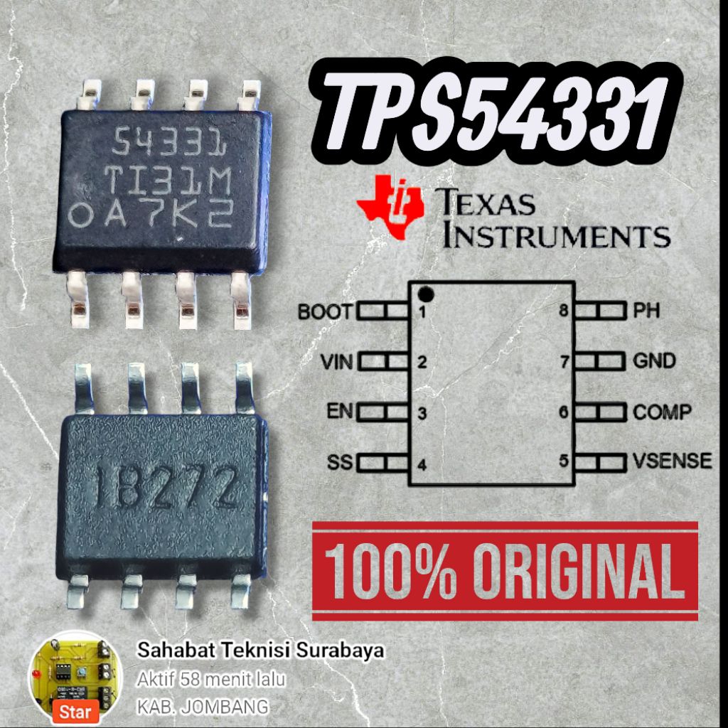 @1pcs ic 54331 TPS54331 ic Step down DC/DC Converter