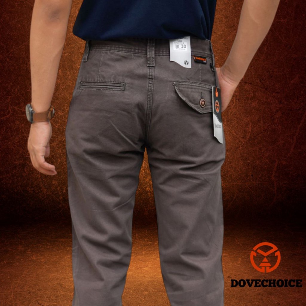 Retail Official Mall _ Celana Panjang Cardinal Casual Kanvas Original 100% Dove Choice