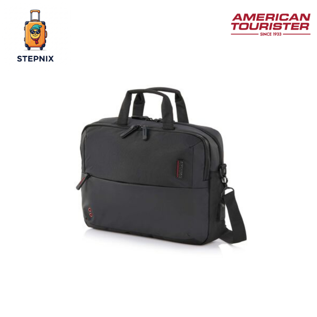 Tas Laptop American Tourister ZORK Original | Briefcase Slempang Kerja Kantor