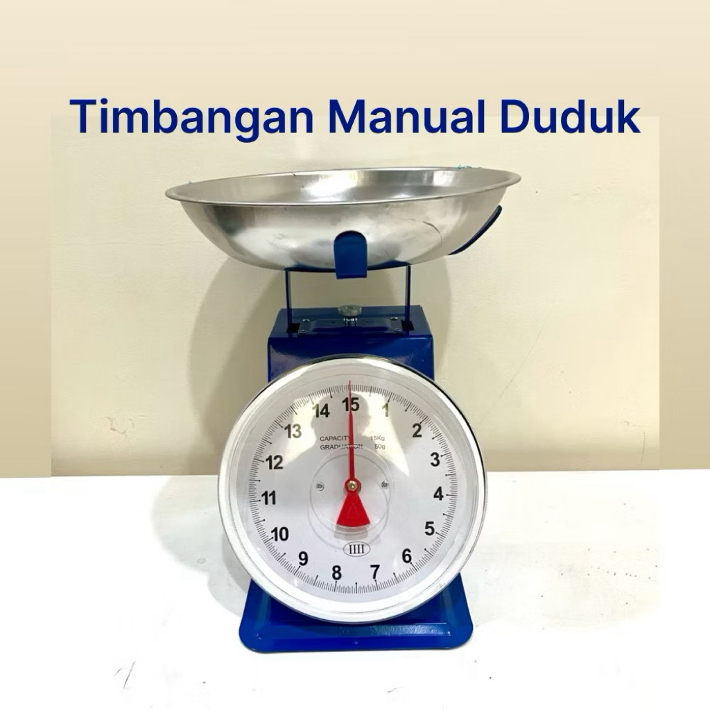 Timbangan jarum 10kg, 15kg, 20kg / Timbangan Buah Laundry Duduk / Timbangan Sayur / timbangan duduk