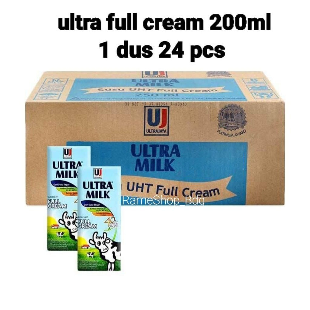 

Susu Uht Ultra Milk 200ml Isi 24 pcs