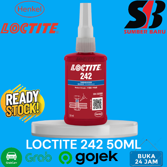 Henkel 242 Threadlocker Lem Baut 50 ml - LEM BAUT 242 50ML